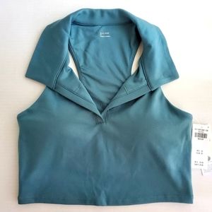 Gilly Hicks Go Recharge Polo Sports Bra Top M